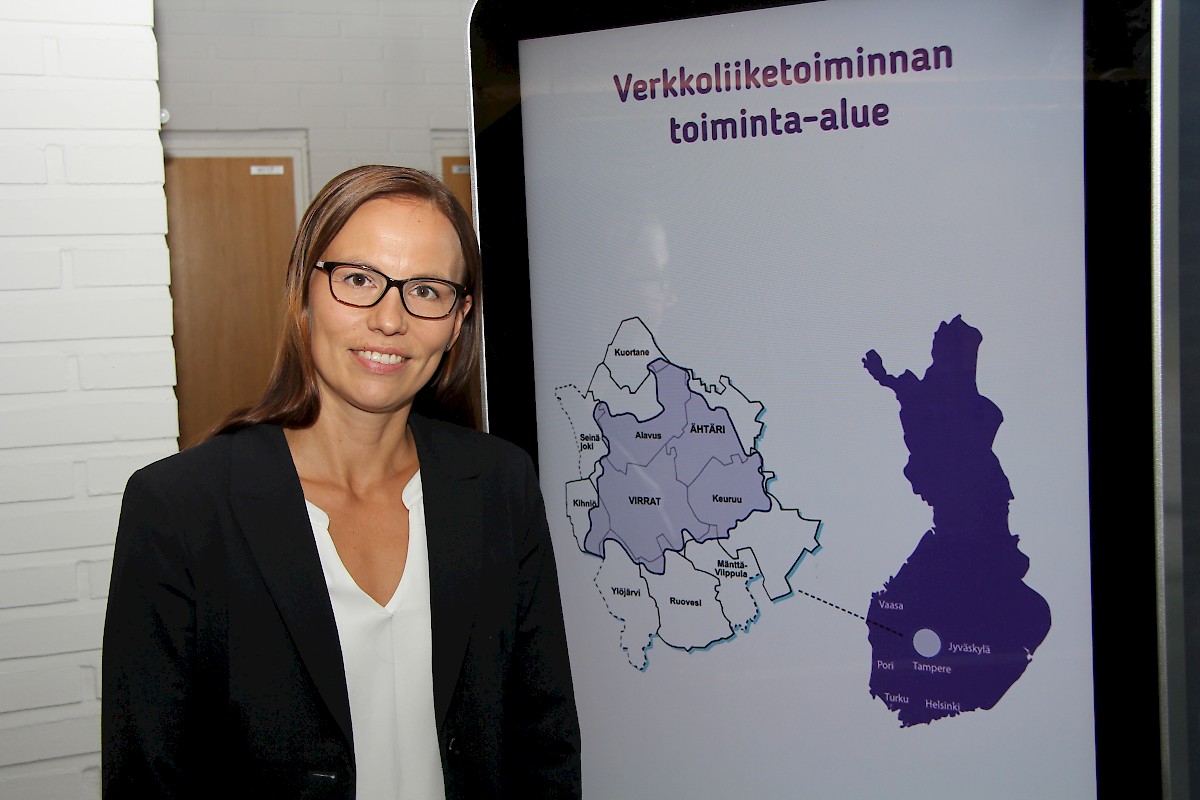 Anu Rantalan mielestä Koillis-Satakunnan Sähkön sijainti ja toiminta-alue usean maakunnan yhtymäkodassa on hyvä.