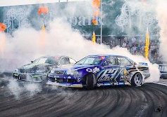 Driftingin SM-sarjan Pro-luokan kuljettajat iskevät yhteen Lapuan Ala-Talkkari Areenalla kesäkuun 28.-29. päivinä. (Kuva: Timo Liukko, liude.pictures)